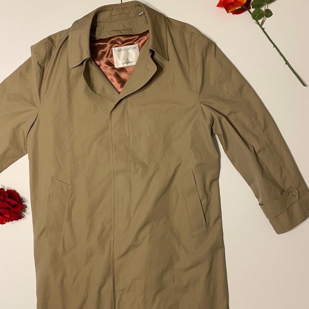 London Fog Limited Edition Zipper Fleece Trench 42